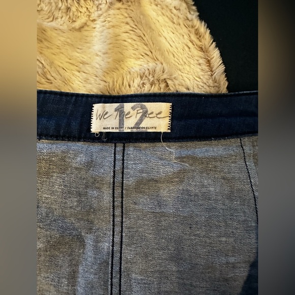 We the Free/Free people denim snap skirt. Size 12. Runs smaller. EUC. - Picture 2 of 7